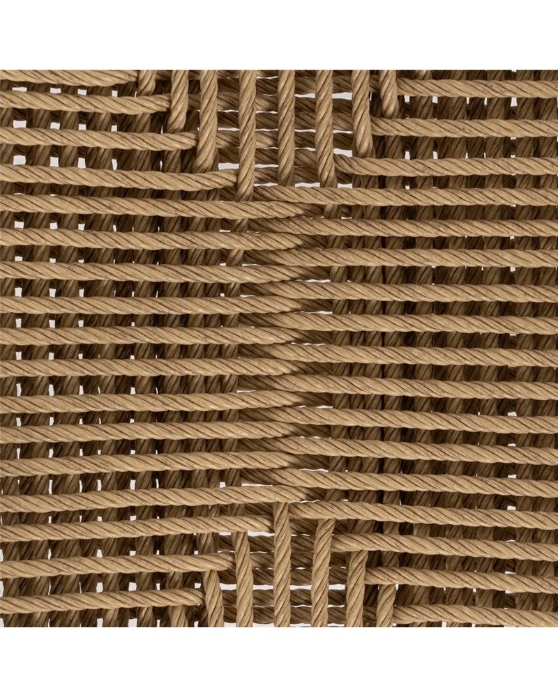 SILLA BEIGE-GRIS PE-ALUMINIO SALÓN 57,50 X 56 X 74 CM