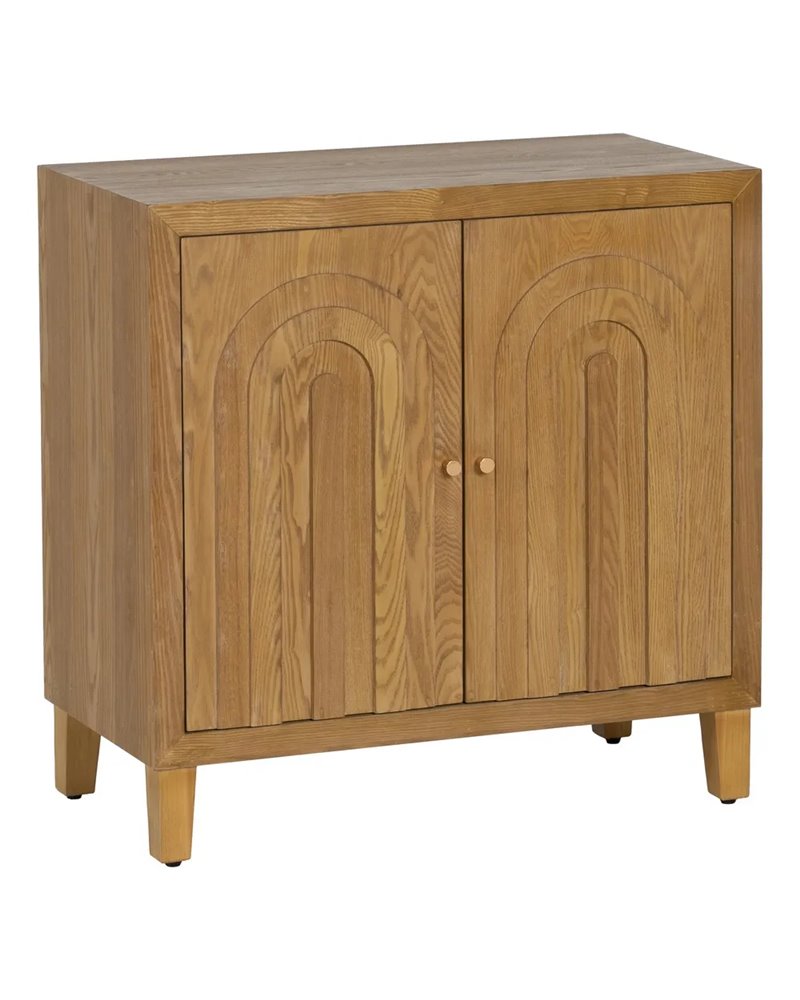 MUEBLE RECIBIDOR NATURAL MADERA 80 X 40 X 80 CM
