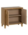 MUEBLE RECIBIDOR NATURAL MADERA 80 X 40 X 80 CM