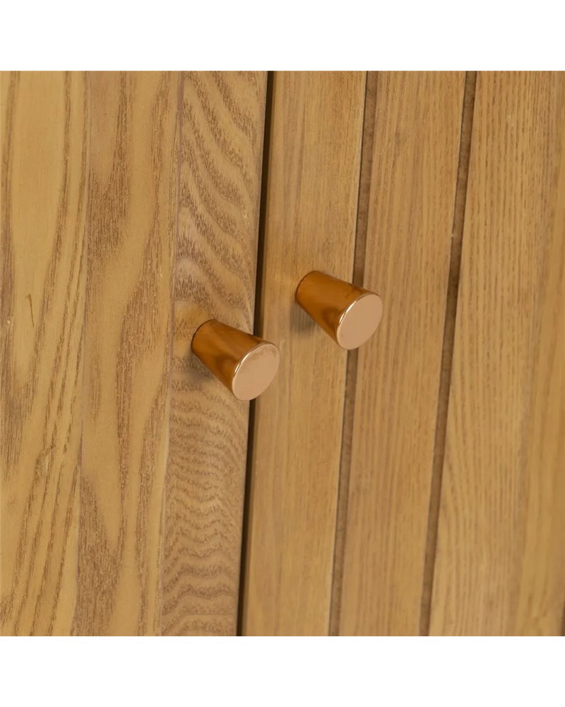 MUEBLE RECIBIDOR NATURAL MADERA 80 X 40 X 80 CM