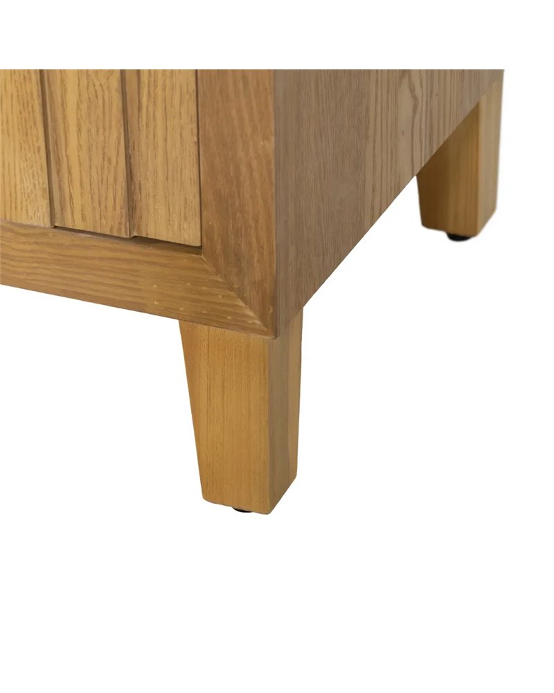 MUEBLE RECIBIDOR NATURAL MADERA 80 X 40 X 80 CM
