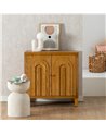 MUEBLE RECIBIDOR NATURAL MADERA 80 X 40 X 80 CM