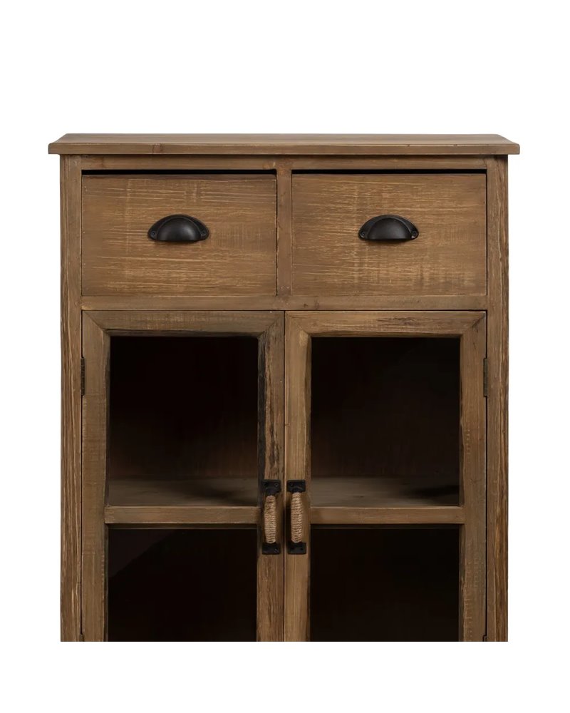 MUEBLE AUXILIAR NATURAL MADERA DE ABETO 64 X 37 X 92,50 CM