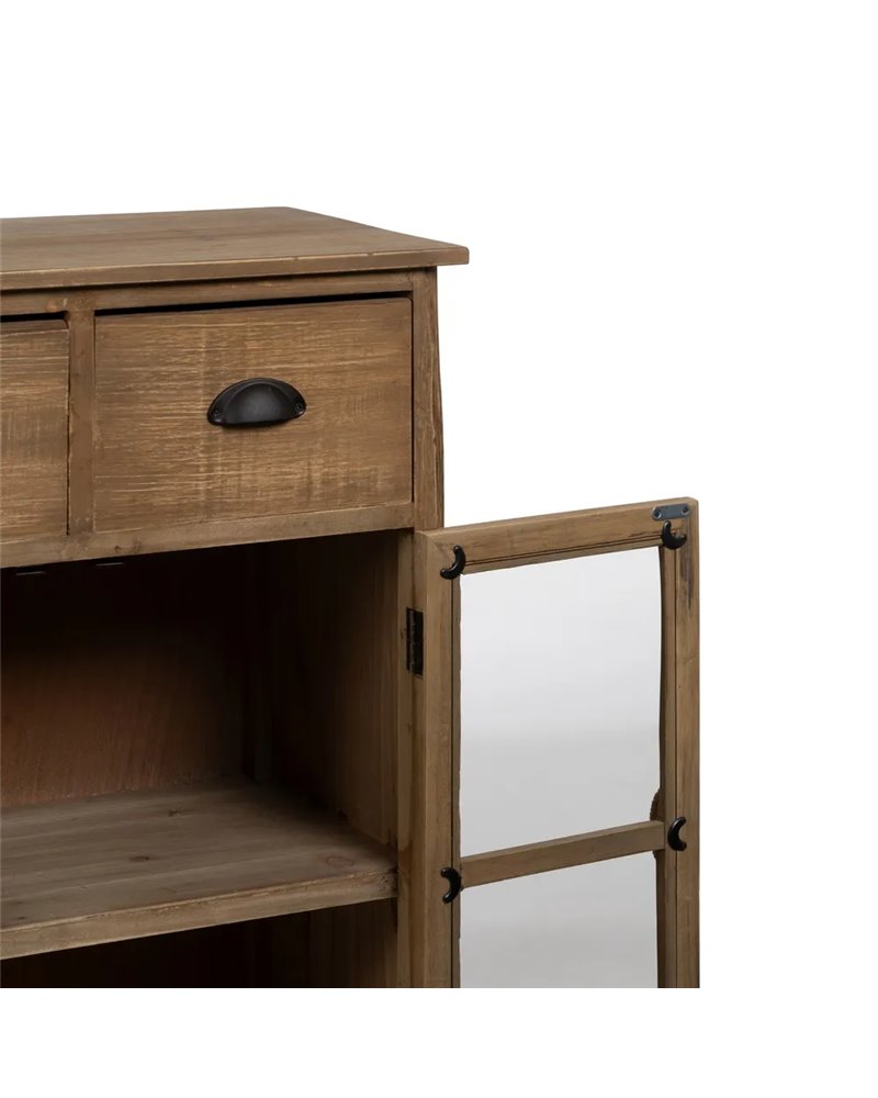 MUEBLE AUXILIAR NATURAL MADERA DE ABETO 64 X 37 X 92,50 CM