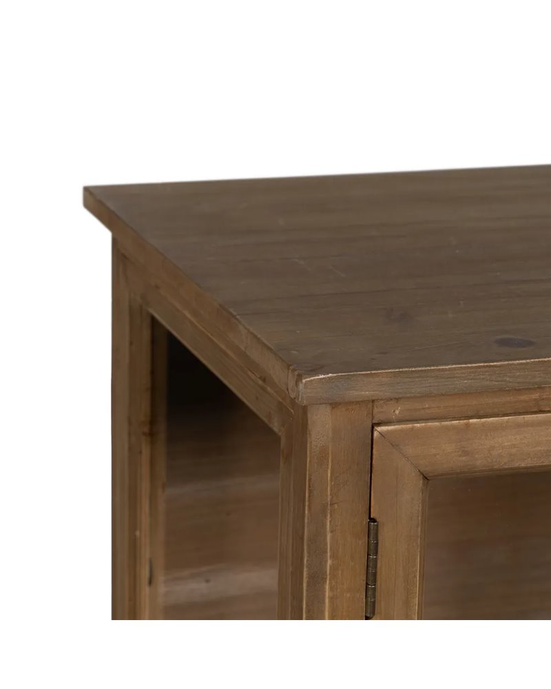 IXIA REF.-611300VITRINA NATURAL MADERA DE ABETO 72 X 39 X 116 CM