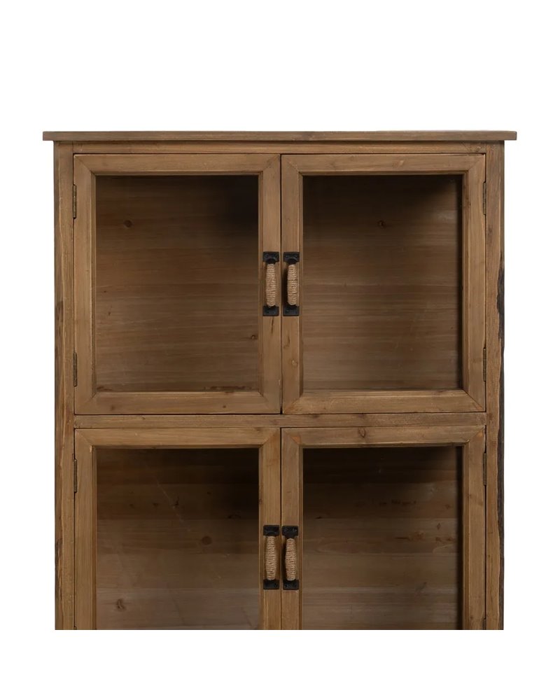 IXIA REF.-611300VITRINA NATURAL MADERA DE ABETO 72 X 39 X 116 CM
