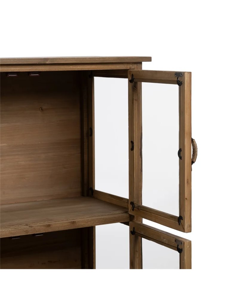 IXIA REF.-611300VITRINA NATURAL MADERA DE ABETO 72 X 39 X 116 CM
