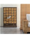 MUEBLE CAJONES NATURAL-GRIS DM-MADERA 80,50 X 35 X 115 CM