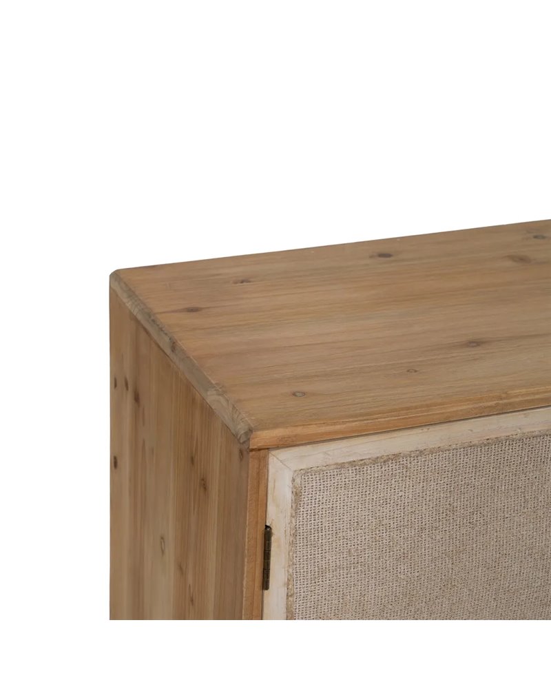 MUEBLE RECIBIDOR NATURAL DM-MADERA 75,50 X 37 X 75,50 CM