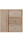 MUEBLE RECIBIDOR NATURAL DM-MADERA 75,50 X 37 X 75,50 CM
