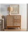 MUEBLE RECIBIDOR NATURAL DM-MADERA 75,50 X 37 X 75,50 CM