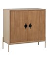 MUEBLE RECIBIDOR BLANCO-NATURAL 100 X 40 X 98,50 CM