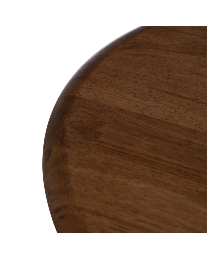 MESA BAR MARRÓN-NEGRO MADERA-METAL 60 X 60 X 105 CM