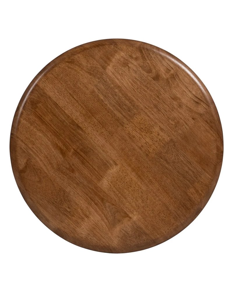 MESA BAR MARRÓN-NEGRO MADERA-METAL 60 X 60 X 105 CM