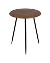 MESA AUXILIAR MARRÓN-NEGRO MADERA-METAL 50 X 50 X 60 CM
