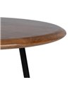 MESA AUXILIAR MARRÓN-NEGRO MADERA-METAL 50 X 50 X 60 CM