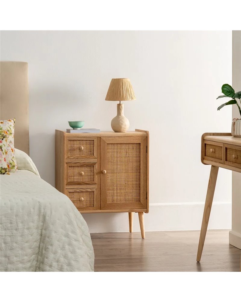 MUEBLE AUXILIAR NATURAL 60 X 35 X 75,50 CM