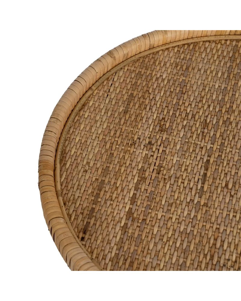 MESA AUXILIAR NATURAL RATÁN SALÓN 45 X 45 X 56,50 CM