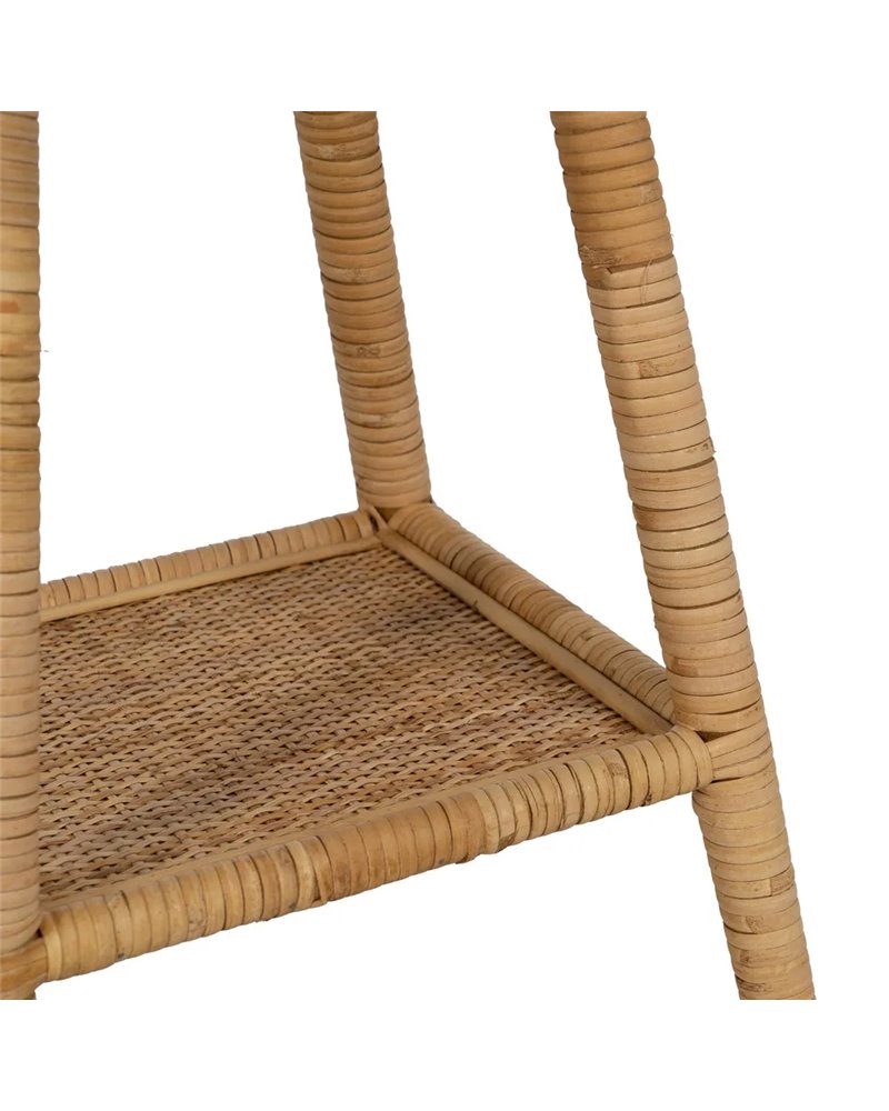 MESA AUXILIAR NATURAL RATÁN SALÓN 45 X 45 X 56,50 CM