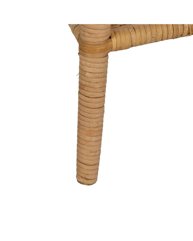 MESA AUXILIAR NATURAL RATÁN SALÓN 45 X 45 X 56,50 CM