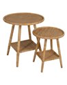 MESA AUXILIAR NATURAL RATÁN SALÓN 60 X 60 X 71 CM