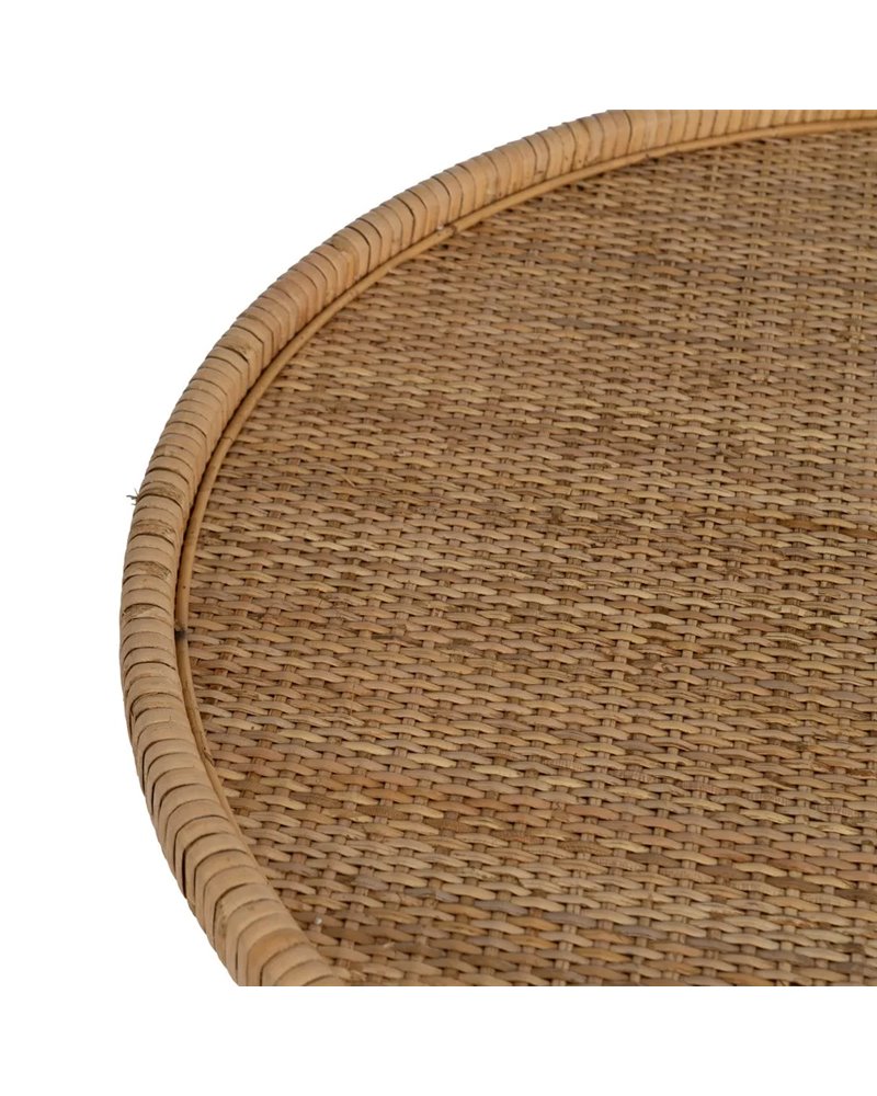 MESA AUXILIAR NATURAL RATÁN SALÓN 60 X 60 X 71 CM