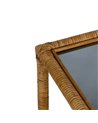 MESA AUXILIAR NATURAL RATÁN / CRISTAL 50 X 50 X 45 CM