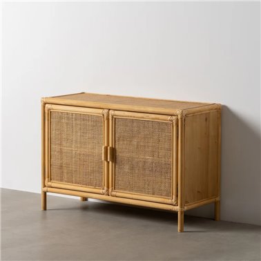 MUEBLE AUXILIAR NATURAL RATÁN SALÓN 97,50 X 40 X 65 CM