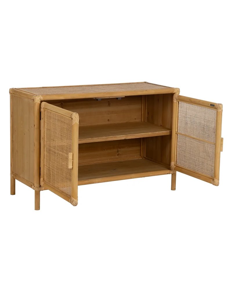 MUEBLE AUXILIAR NATURAL RATÁN SALÓN 97,50 X 40 X 65 CM
