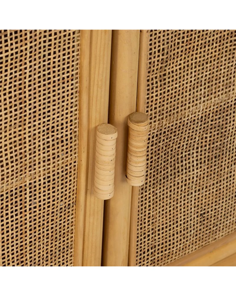 MUEBLE AUXILIAR NATURAL RATÁN SALÓN 97,50 X 40 X 65 CM