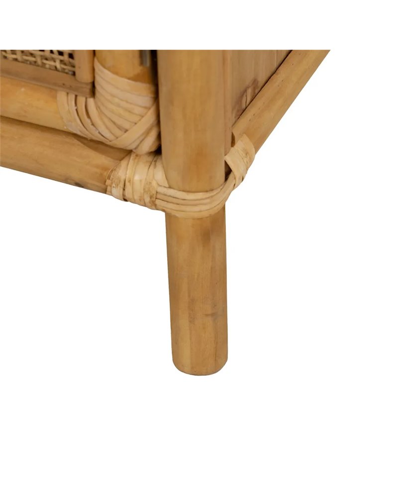 MUEBLE AUXILIAR NATURAL RATÁN SALÓN 97,50 X 40 X 65 CM