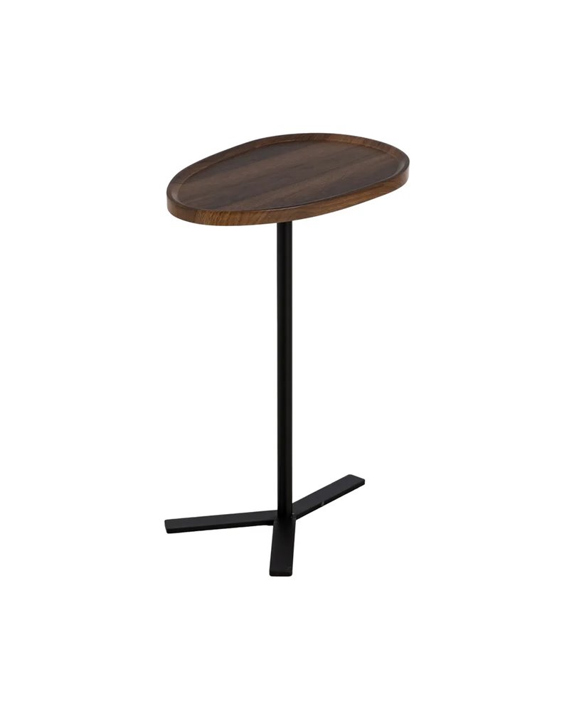 MESA AUXILIAR MARRÓN DM-METAL SALÓN 45 X 30 X 63 CM