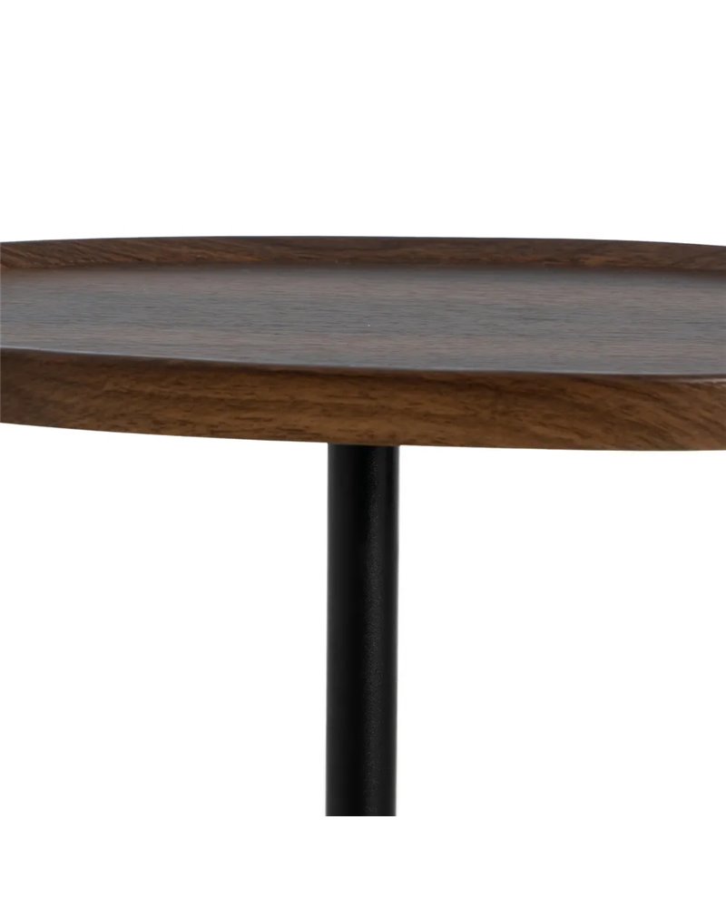 MESA AUXILIAR MARRÓN DM-METAL SALÓN 45 X 30 X 63 CM