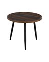 MESA AUXILIAR MARRÓN DM-METAL SALÓN 60 X 60 X 49,50 CM