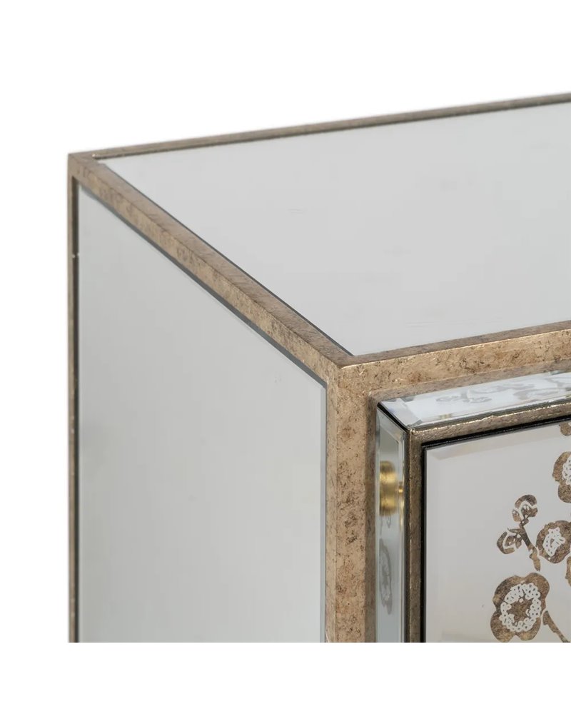 MUEBLE AUXILIAR ESPEJO DM-CRISTAL 80 X 40 X 108 CM