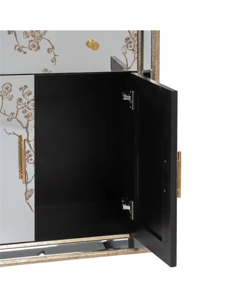 MUEBLE AUXILIAR ESPEJO DM-CRISTAL 80 X 40 X 108 CM