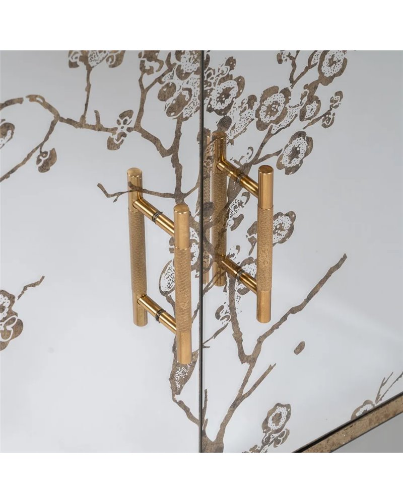MUEBLE AUXILIAR ESPEJO DM-CRISTAL 80 X 40 X 108 CM