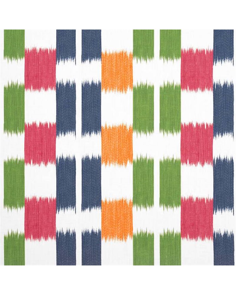 Kasuri Green and Pink F920838 Kasuri Green and Pink F920838