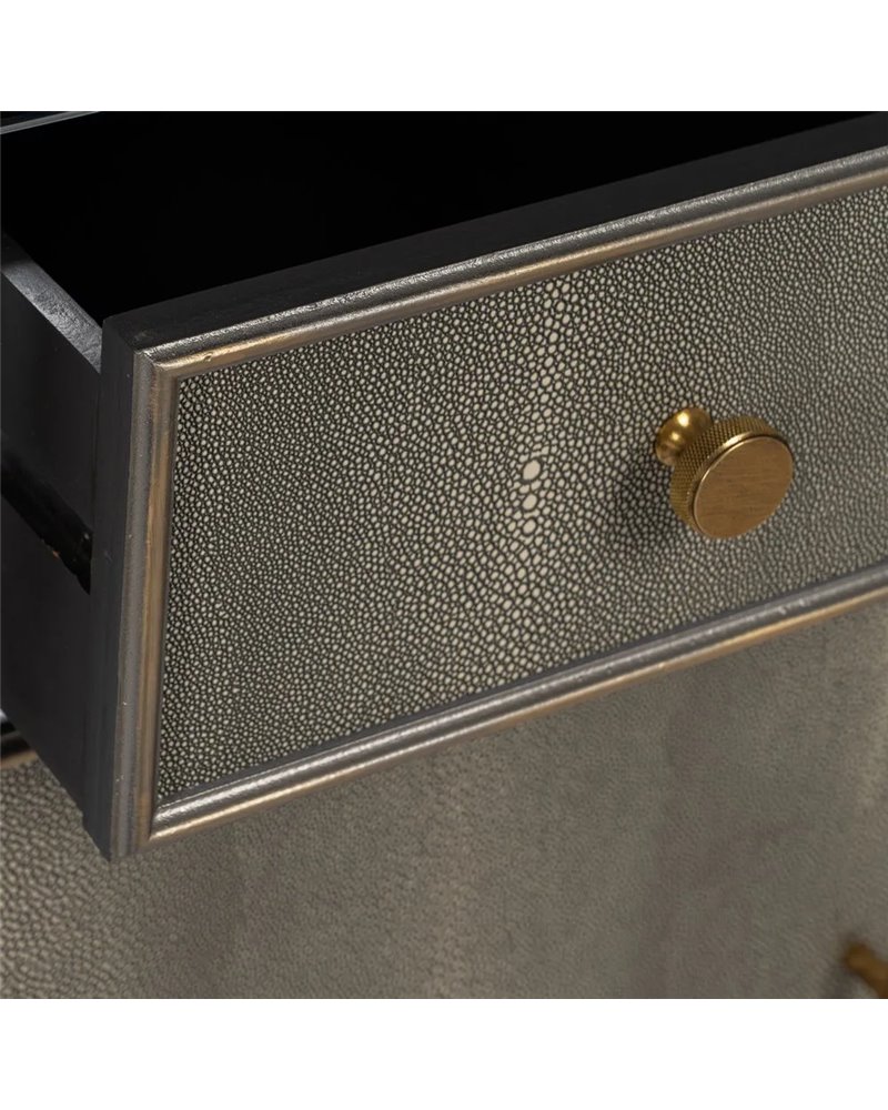 MUEBLE RECIBIDOR ESPEJO GRIS-PLATA 81 X 41 X 76,50 CM