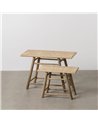 S/2 MESITAS NATURAL BAMBÚ 60 X 32 X 41 CM