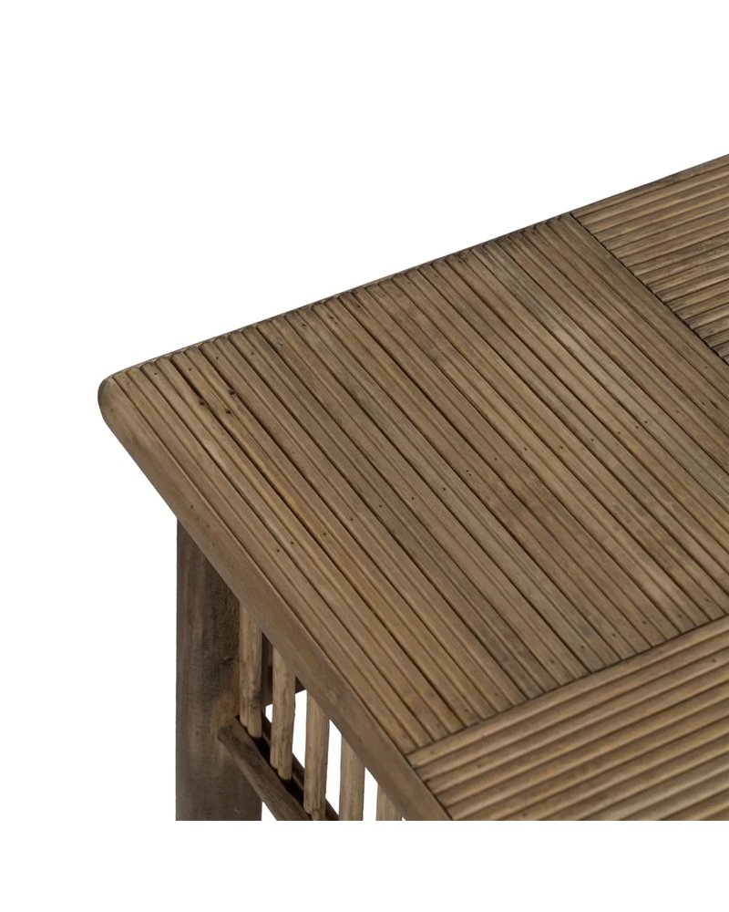 S/2 MESITAS NATURAL BAMBÚ 32,50 X 32,50 X 70 CM
