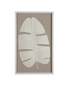 CUADRO HOJAS 2/M BLANCO PS-CRISTAL 50 X 3 X 80 CM