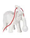 LÁMPARA MESA ELEFANTE BLANCO POLIRESINA 27 X 13 X 24,50 CM