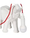 LÁMPARA MESA ELEFANTE BLANCO POLIRESINA 27 X 13 X 24,50 CM