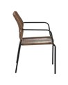 SILLA BEIGE-ANTRACITA ACERO EXTERIOR 53 X 63 X 78 CM