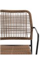 SILLA BEIGE-ANTRACITA ACERO EXTERIOR 53 X 63 X 78 CM