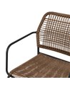 SILLA BEIGE-ANTRACITA ACERO EXTERIOR 53 X 63 X 78 CM