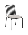 SILLA ANTRACITA ACERO EXTERIOR 52 X 57 X 87 CM