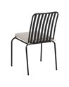 SILLA ANTRACITA ACERO EXTERIOR 52 X 57 X 87 CM