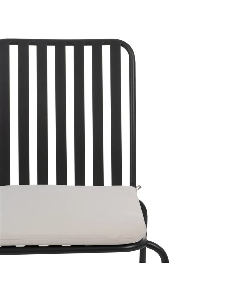 SILLA ANTRACITA ACERO EXTERIOR 52 X 57 X 87 CM